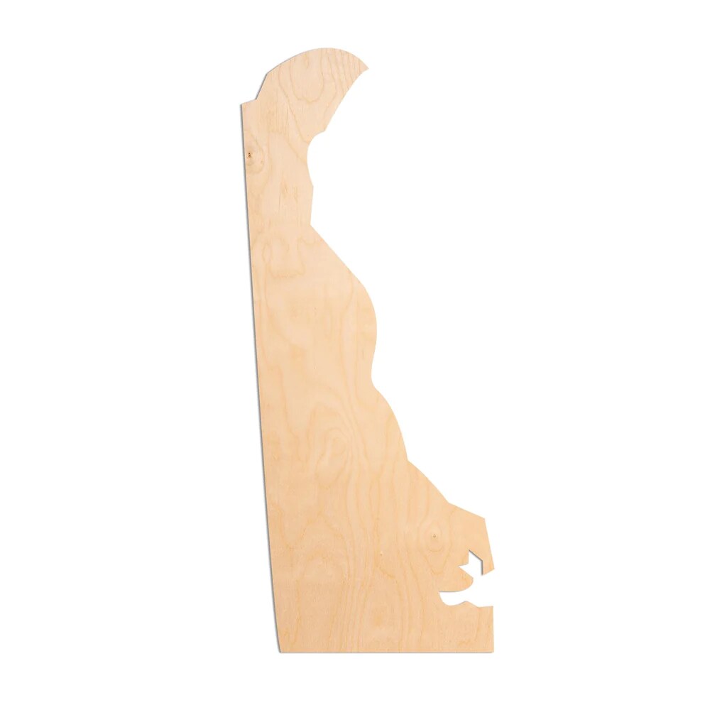 Unfinished Wood State - Delaware