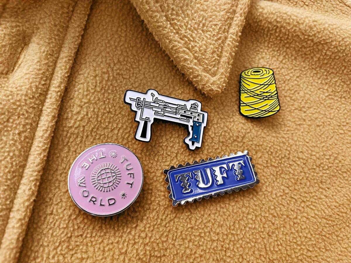 Tufting Machine Enamel Pin