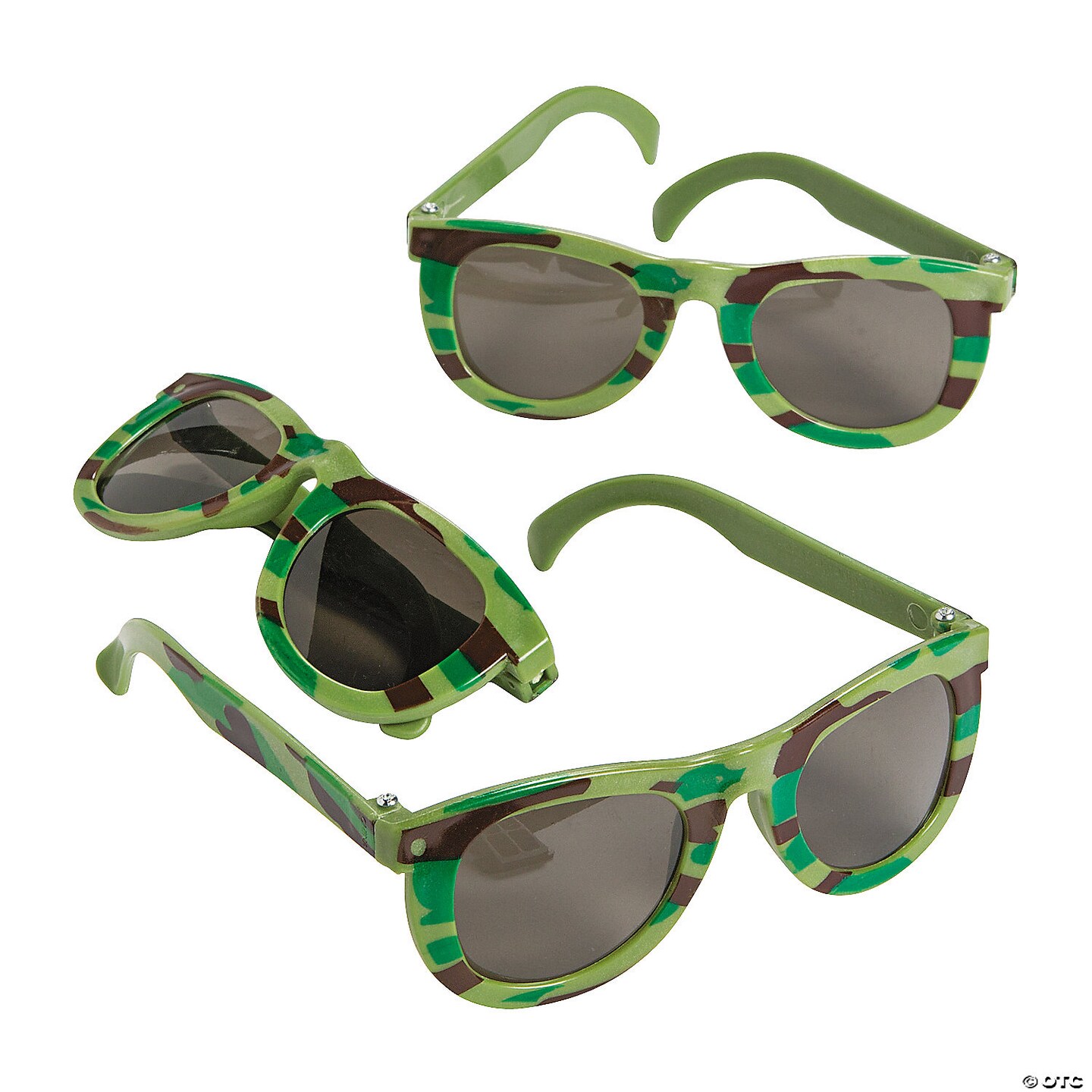 Camouflage Army Sunglasses 12 Pieces