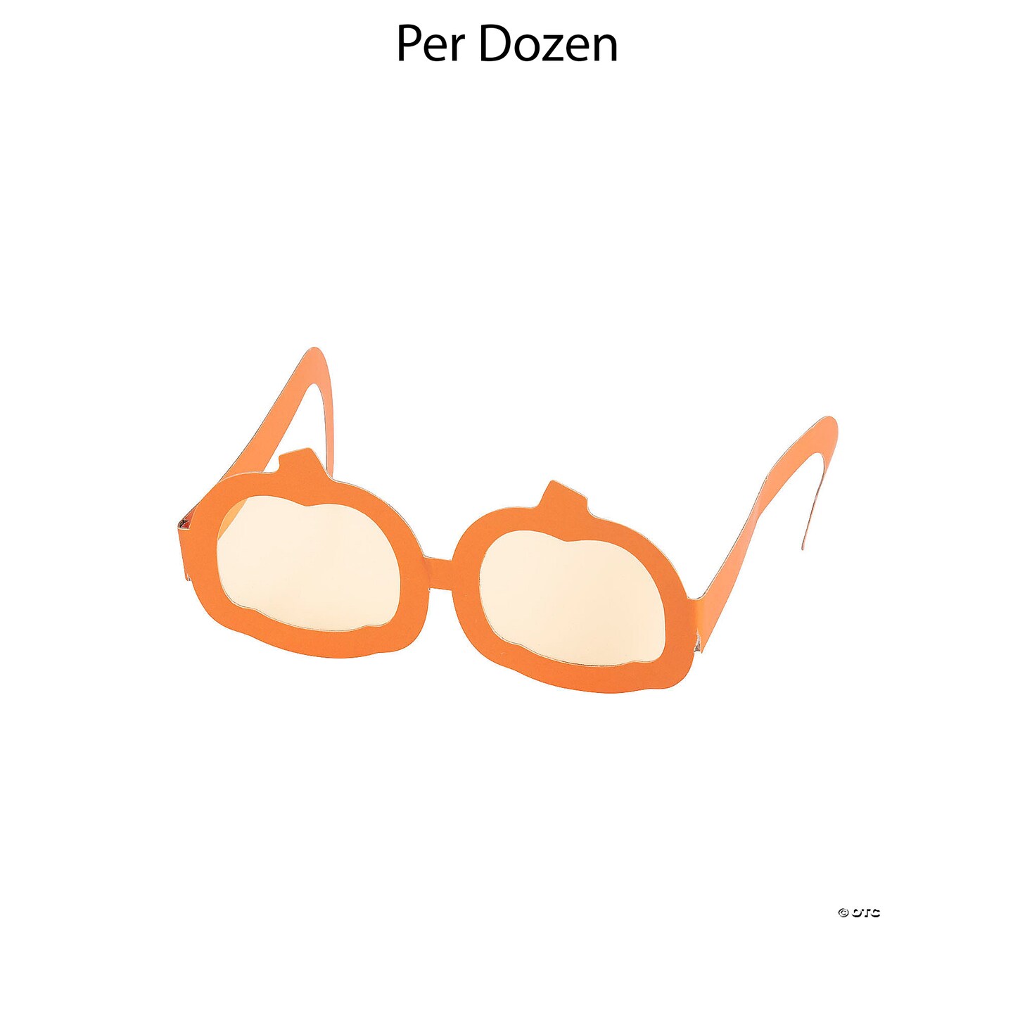 Kids Pumpkin-Shaped Glasses 12 Pieces