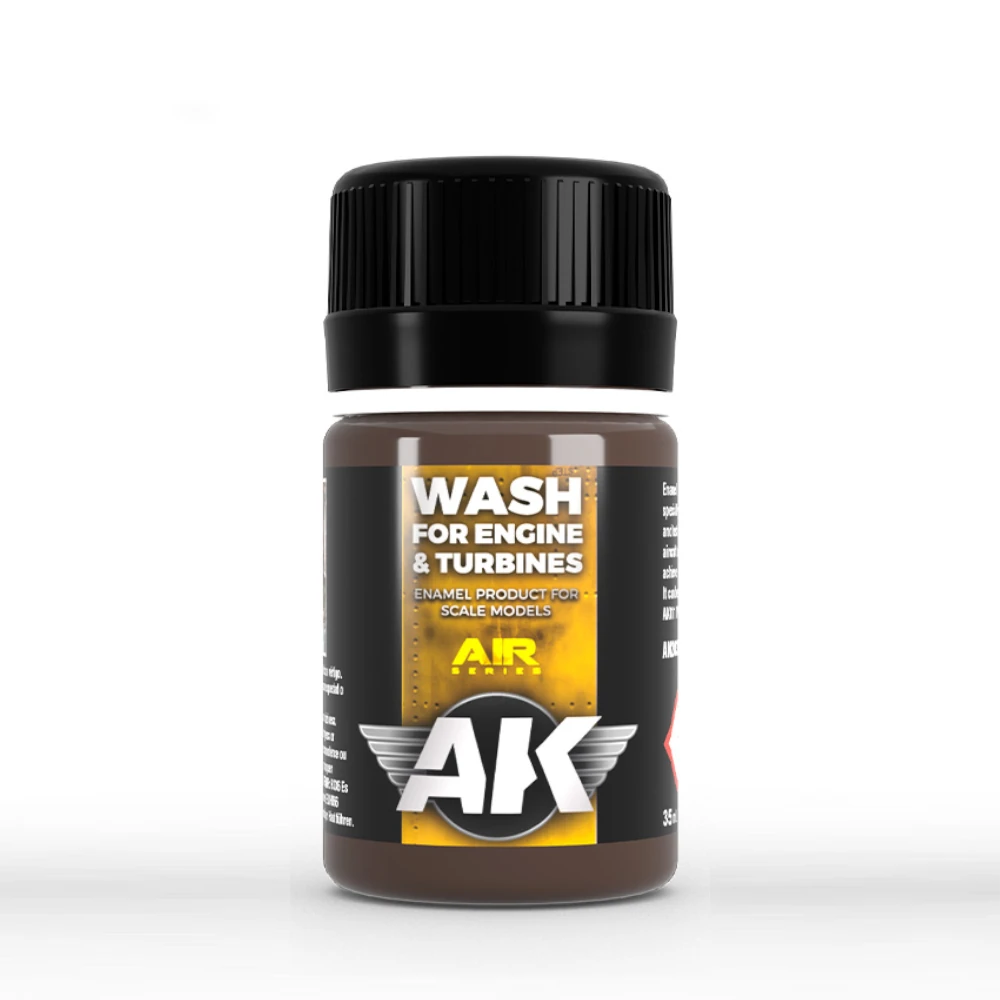 AK Interactive: Aircraft Engine Wash (35ml Bottle)
