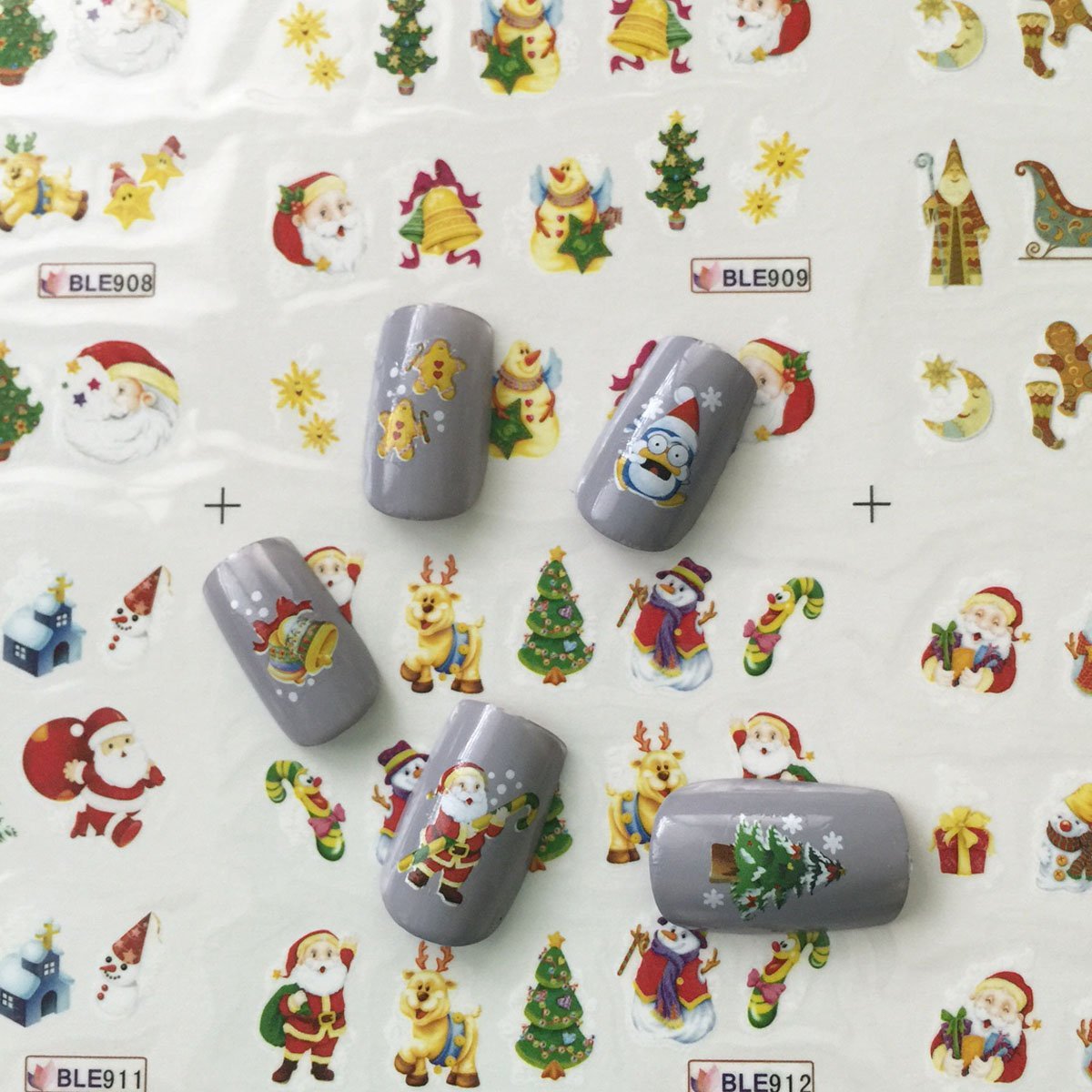 Wrapables Fingernail Tattoo Christmas Nail Art 2 (11 Designs/220 Nail Tattoos)
