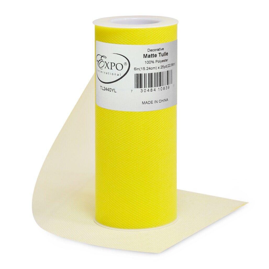 Decorative Matte Tulle Spool of 6 Inch X 25 Yards