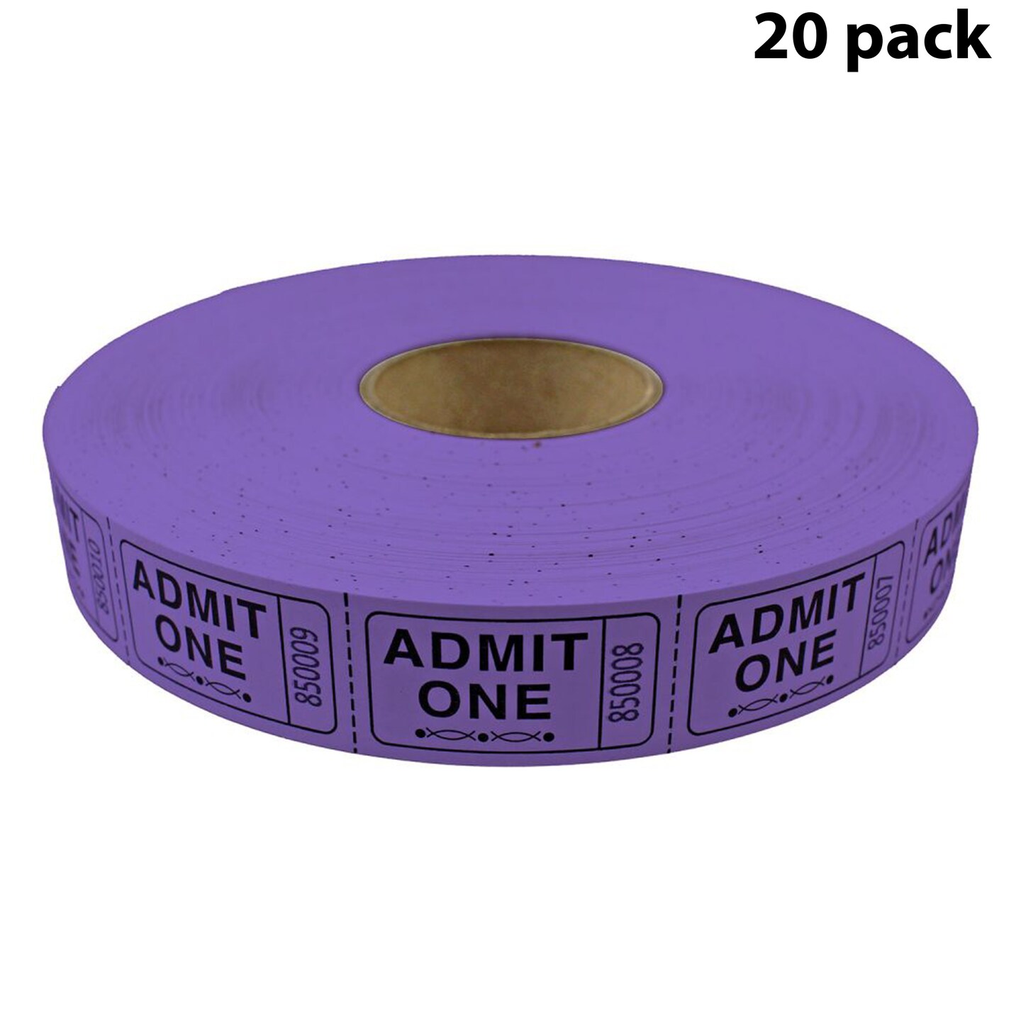 Tacticai 2000 Admit One Raffle Tickets – Single Roll, Consecutively Numbered – Perfect for Events, Entry, Fundraisers & Prizes – Available in 8 Colors