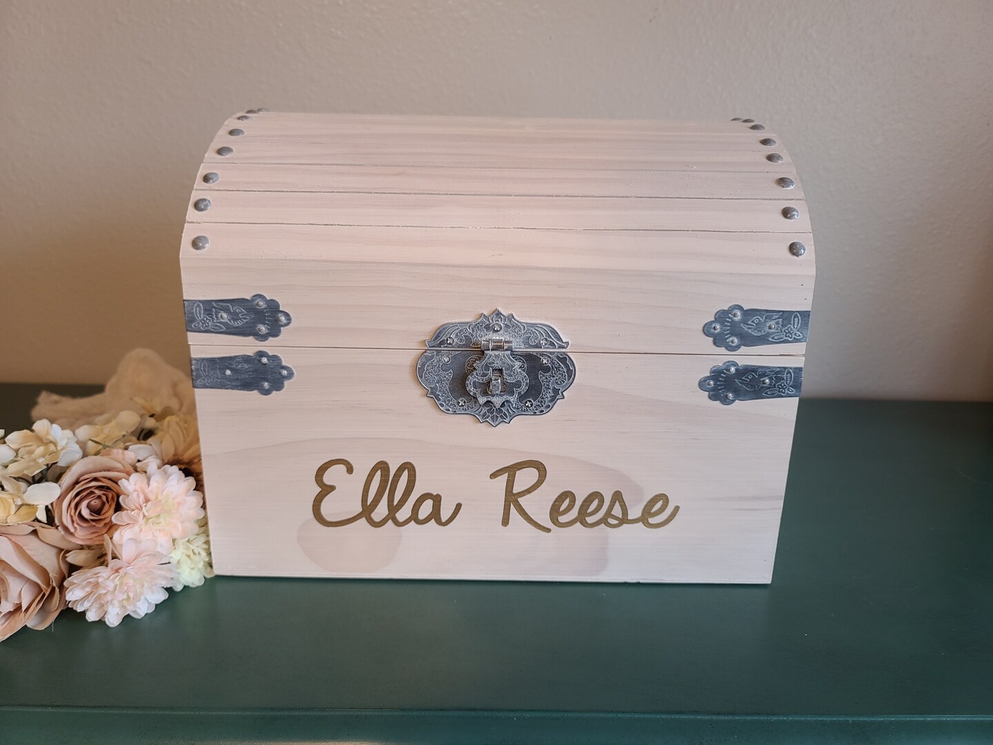 Personalized hope chest, memory box, time capsule trunk, gift for girls ...