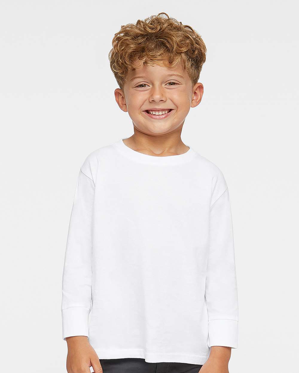 Rabbit Skins&#xAE; Toddler Fine Jersey Crew Neck Long Sleeve Tee