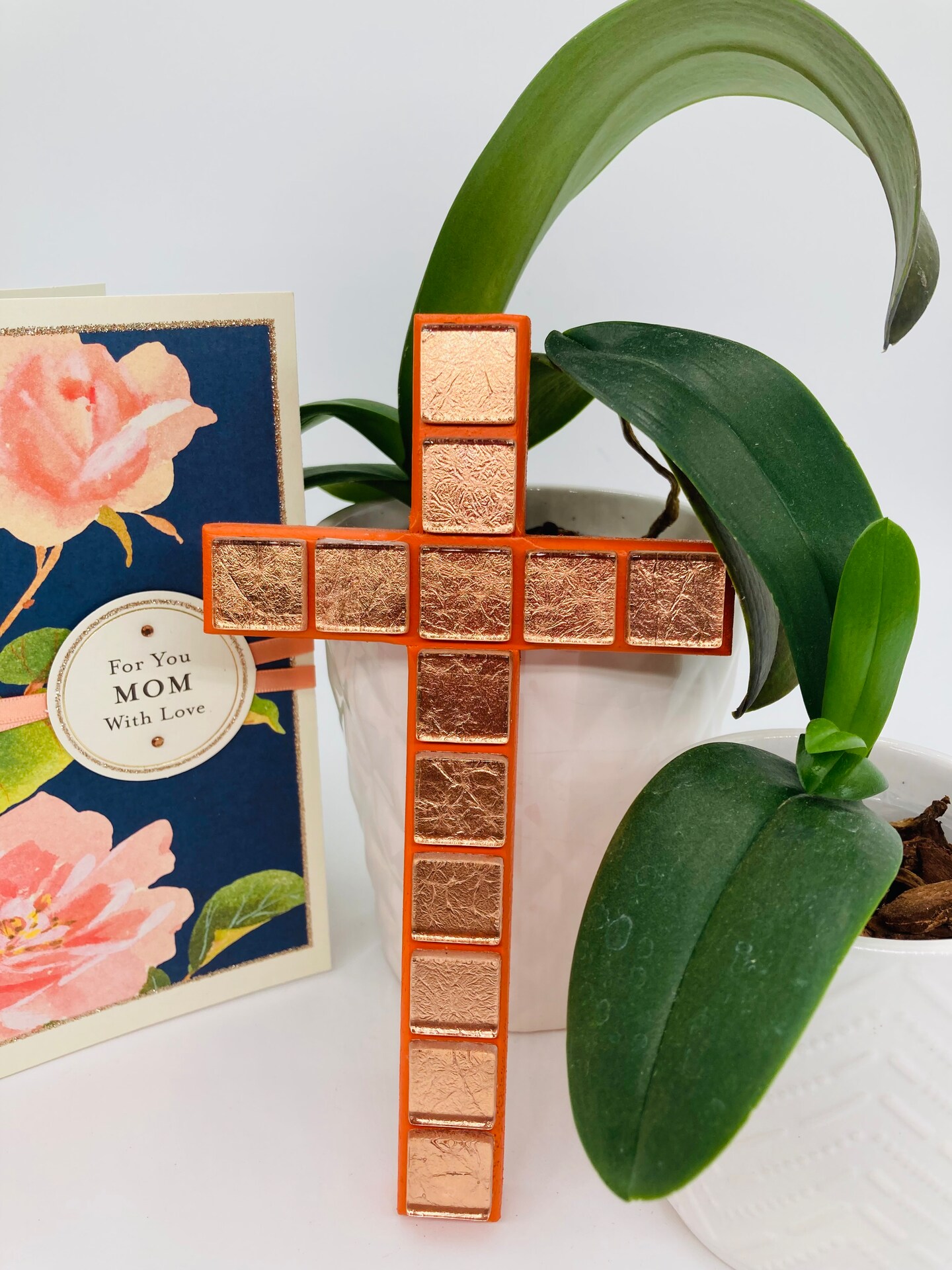 Orange, Valentine's Day gifts, Cross, Handmade, Religious decor, Bridal,  Nursery, Mon amour, Mi amor, Amore mio, Meu amor, Grief, Hope | MakerPlace  by Michaels, image size:810x1080