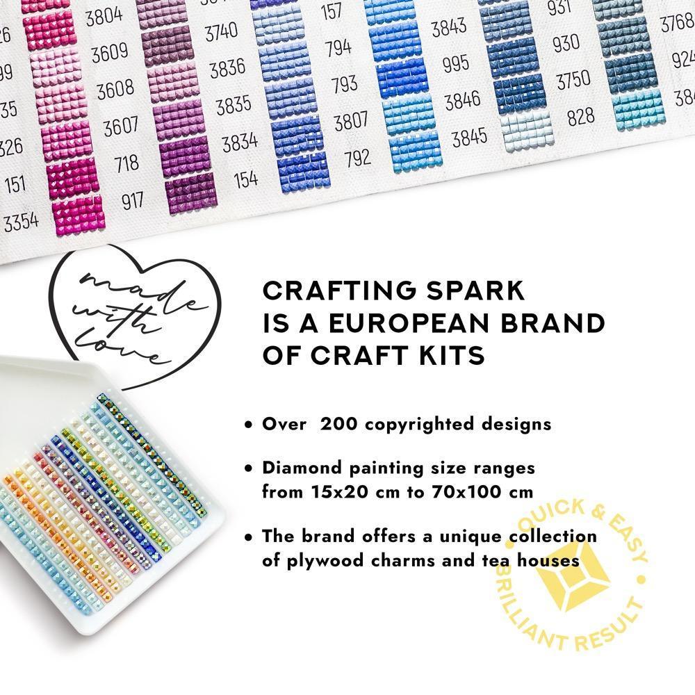 Cheetah CS069 7.9 x 11.8 inches Crafting Spark Diamond Painting Kit
