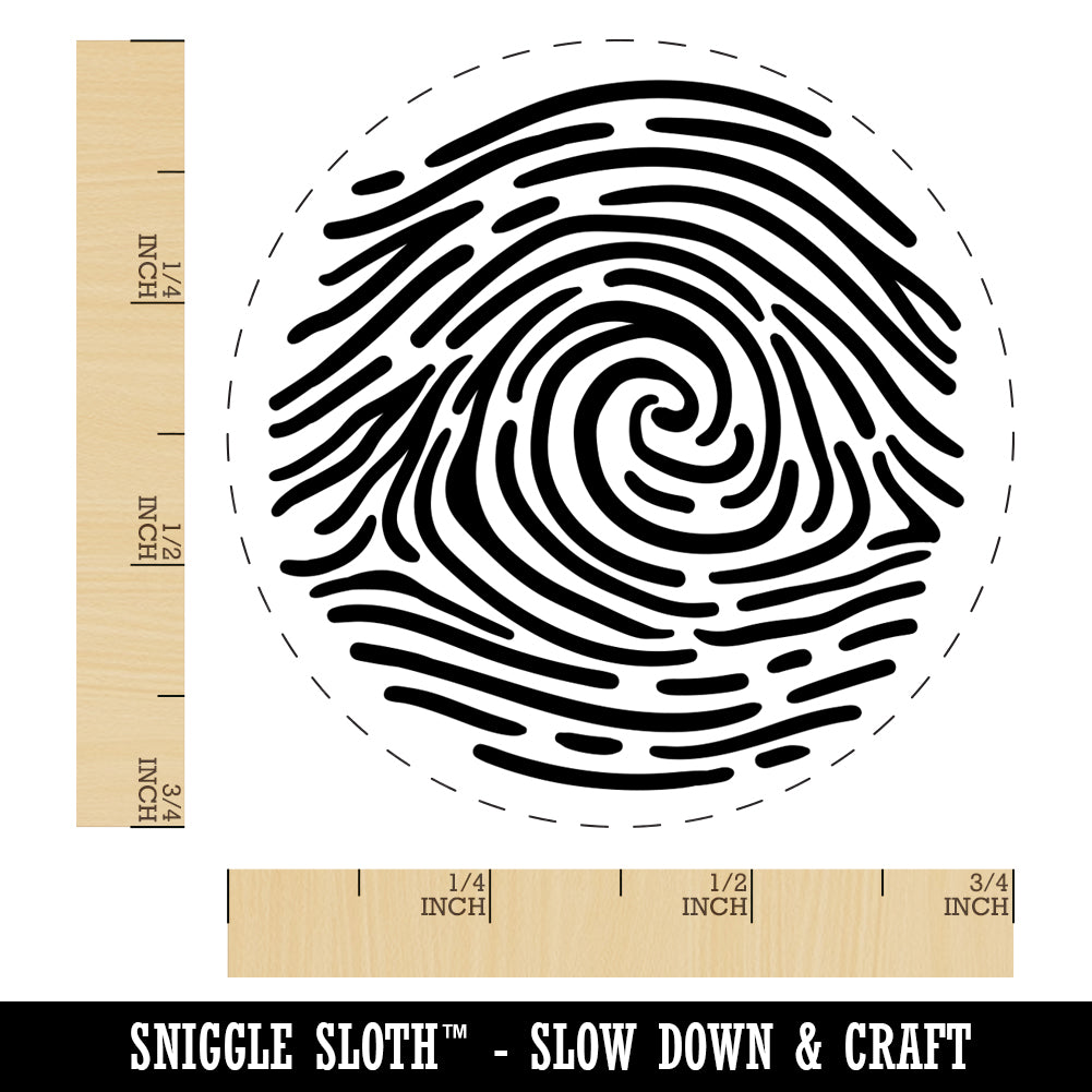 Finger Print Fingerprint SelfInking Rubber Stamp for Stamping Crafting