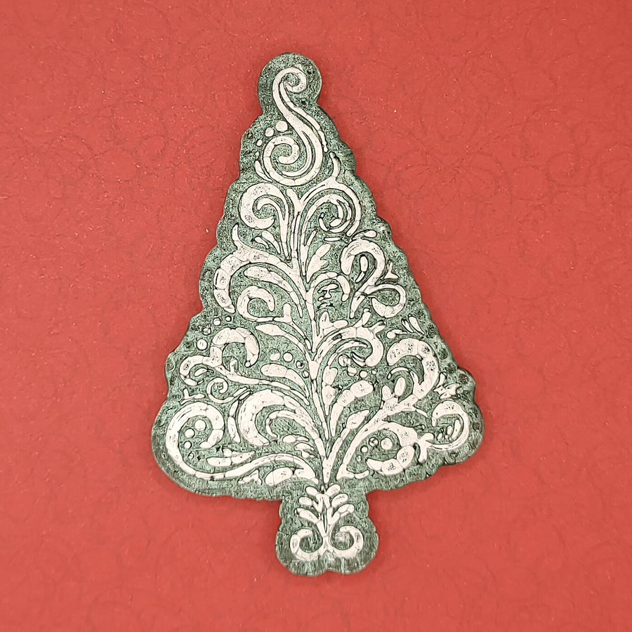 Swirly Christmas Tree Silicone Freshie Mold