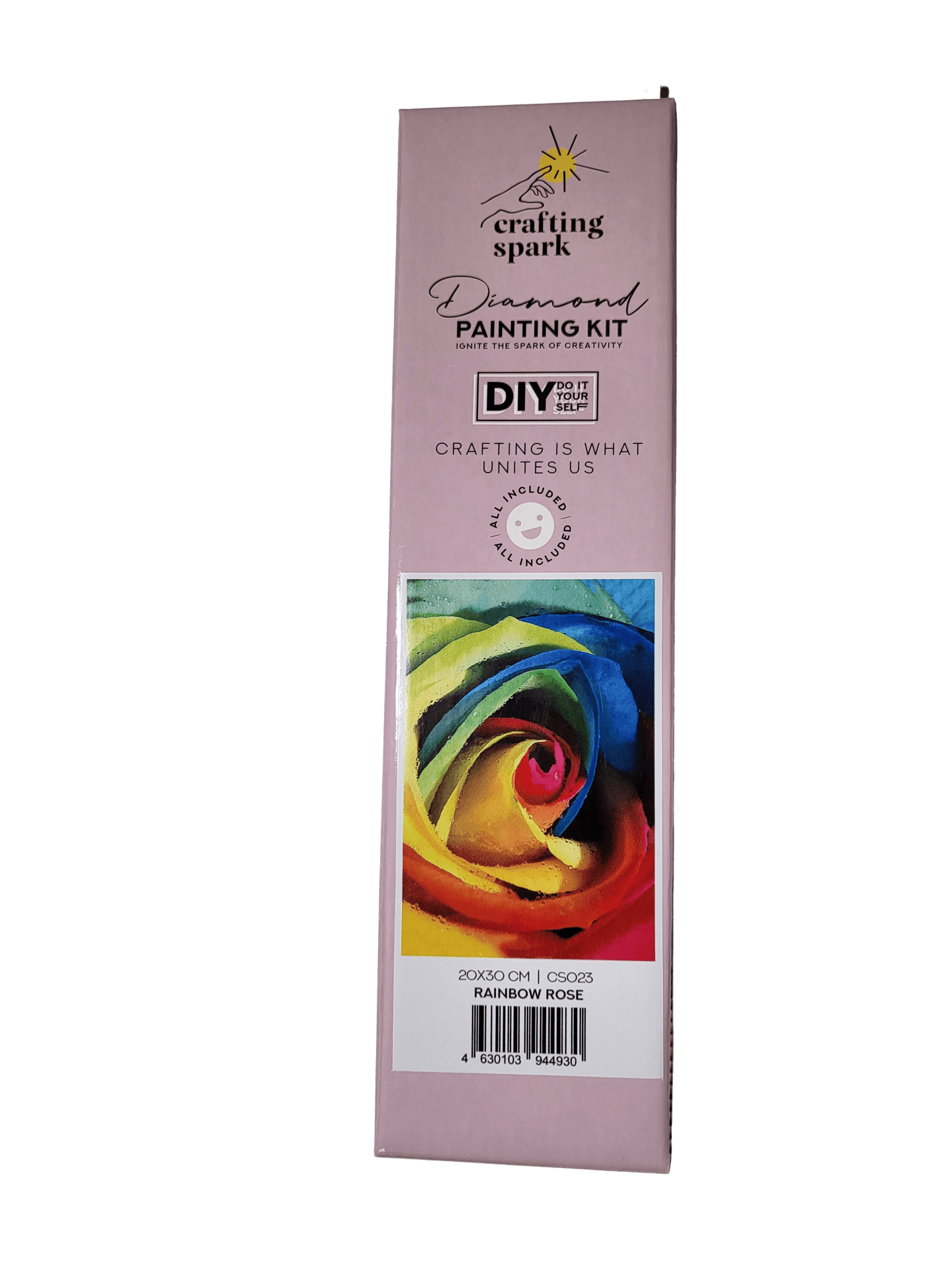 Rainbow Rose CS023 7.9 x 11.8 inches Crafting Spark Diamond Painting Kit
