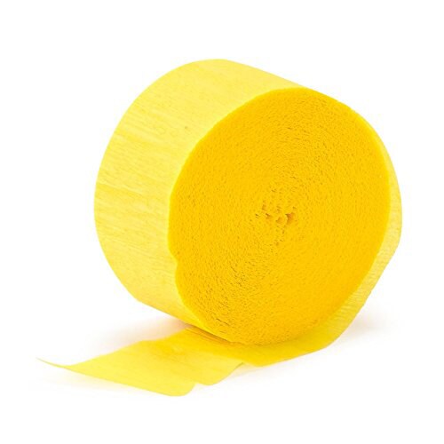 Sunshine Yellow Jumbo Crepe Streamer