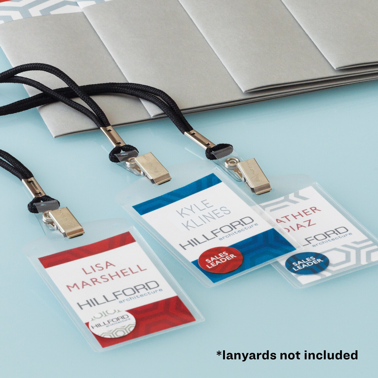 Avery Heavy Duty Badge Holders, 4&#x22; x 3&#x22;, 25 Vertical ID Badge Holders (74472)