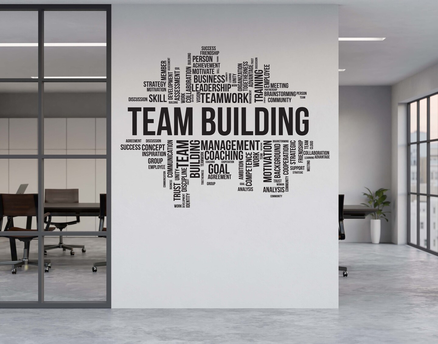 Team Building Quote Wall Decal for Office Spaces, Vinyl Wall Decal ...