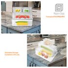 7 PCS Refrigerator Organizer Bins Food Containers with Various Size Storage Bins