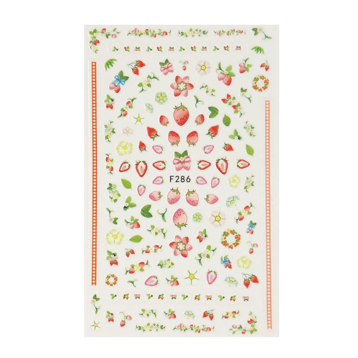 Wrapables 3 Sheets Lemon Fruit Cupcakes &#x26; Macaroons Nail Art Fruits &#x26; Cupcakes Nail Stickers