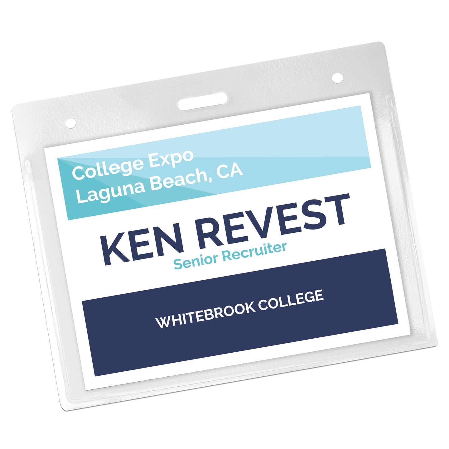 Avery Heavy Duty Badge Holders, 3" x 4", 25 Horizontal ID Badge Holders (74471)