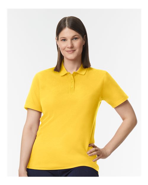 Gildan Softstyle Women’s Short Sleeve Pique Polo T-Shirt for Uniforms, Office Wear & Custom Cotton Polo