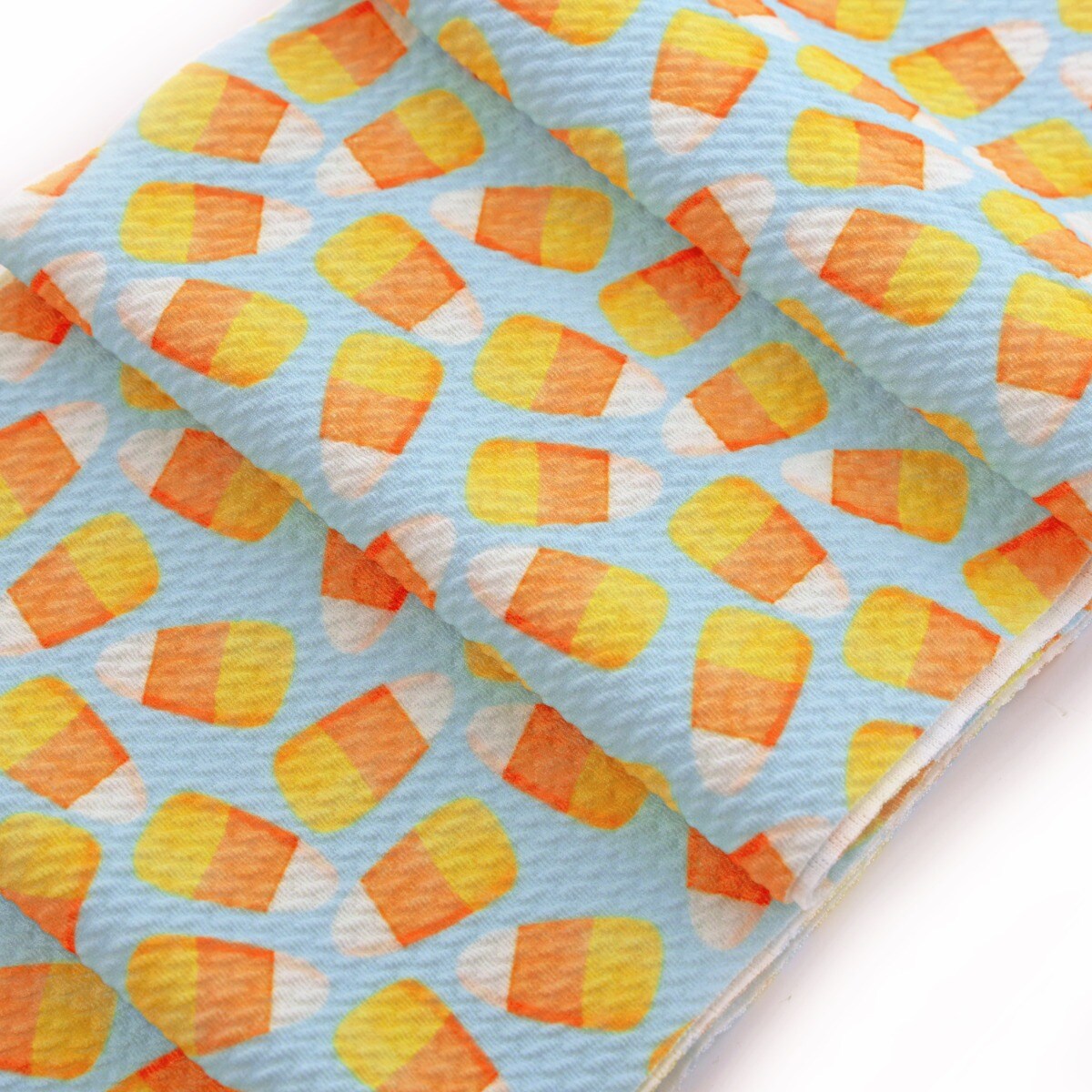 Retro Candy Corn Mineral Blue Bullet Fabric 6&#x26;quot; Strip