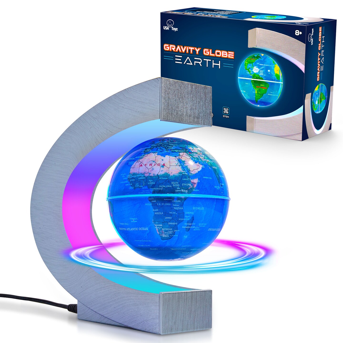 USA Toyz Gravity Globe Earth Ball and C Frame Set