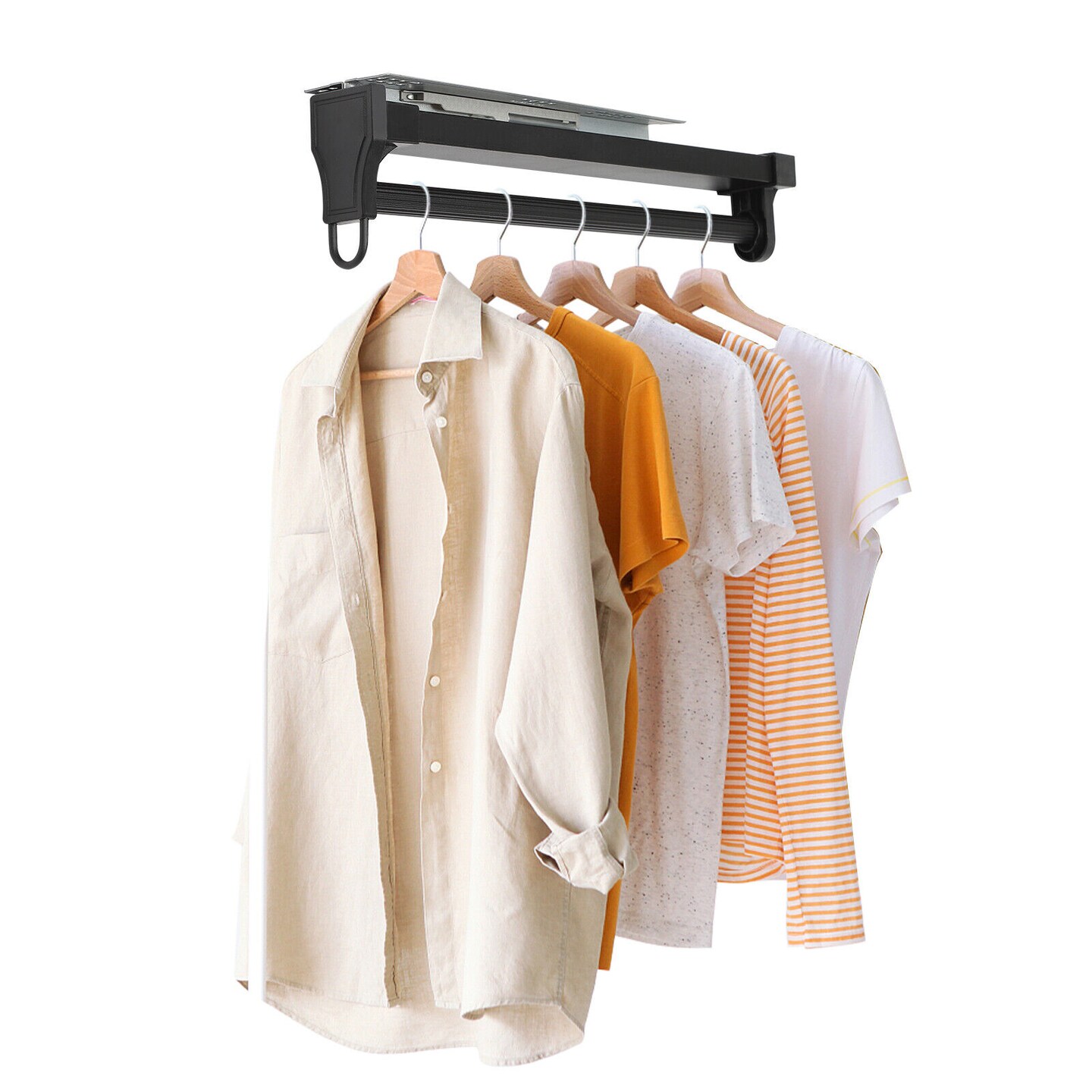 Kitcheniva Retractable Wardrobe Cloth Hanger Rail Rack