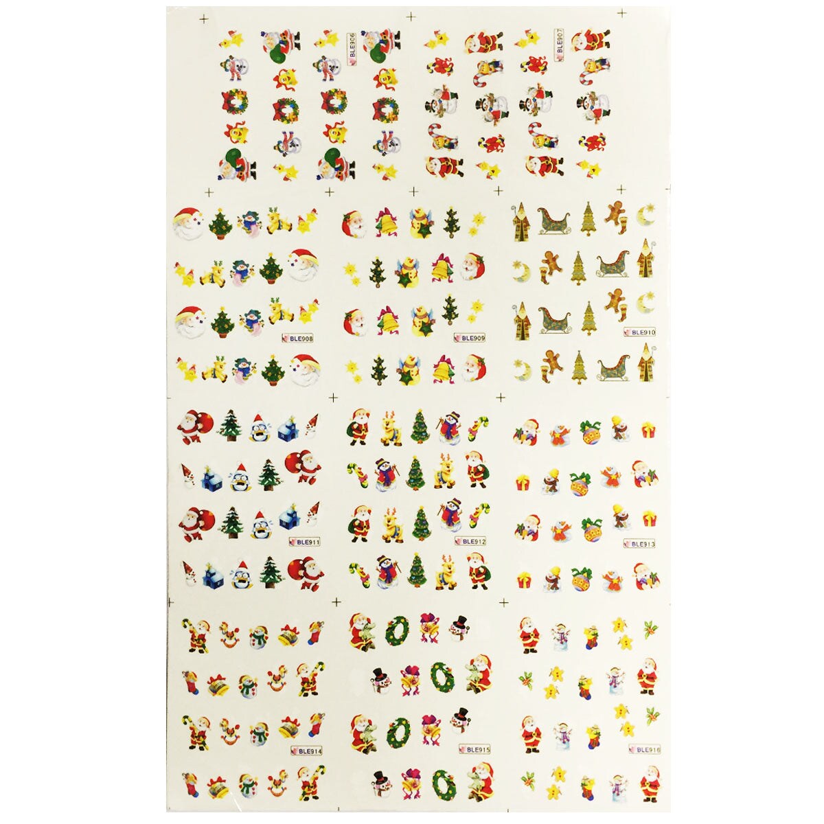 Wrapables Fingernail Tattoo Christmas Nail Art 2 (11 Designs/220 Nail Tattoos)