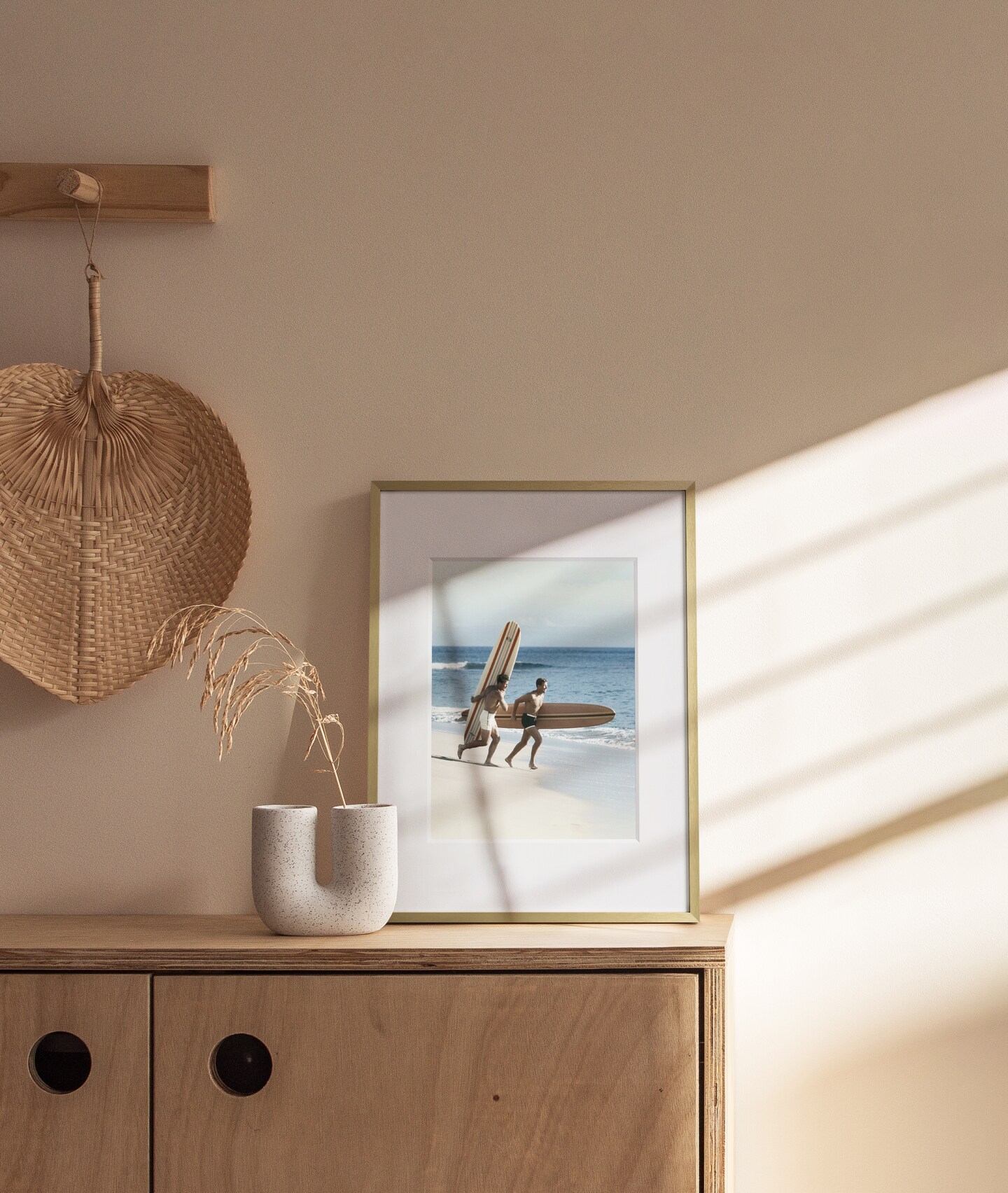 Haus and Hues Aluminum Glass and Matted Picture Frame