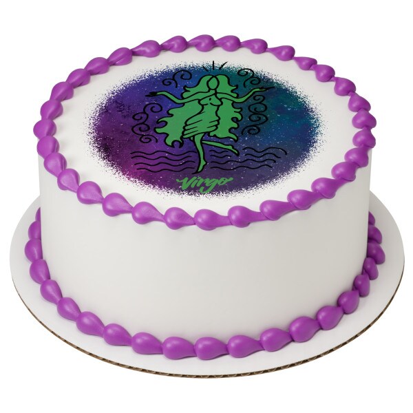 Virgo Edible Cake Topper Image 7.5&#x22; Round
