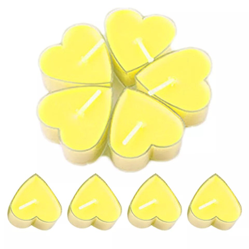 9pcs Heart Tealight Candles