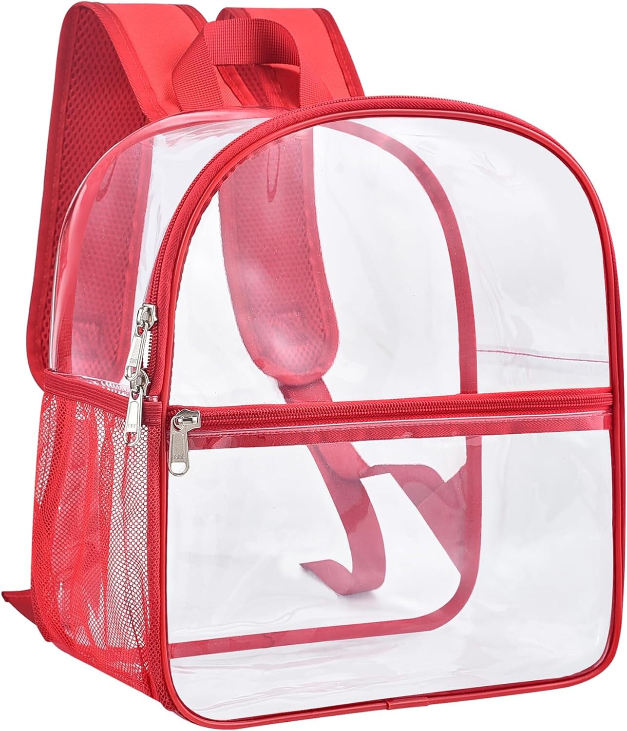 Clear Backpack Stadium Approved 12 12 6 with Reinforced and Wider Shoulder Straps Small Clear Bag for Schools Concerts Work Festivals and Sporting Events Black Michaels