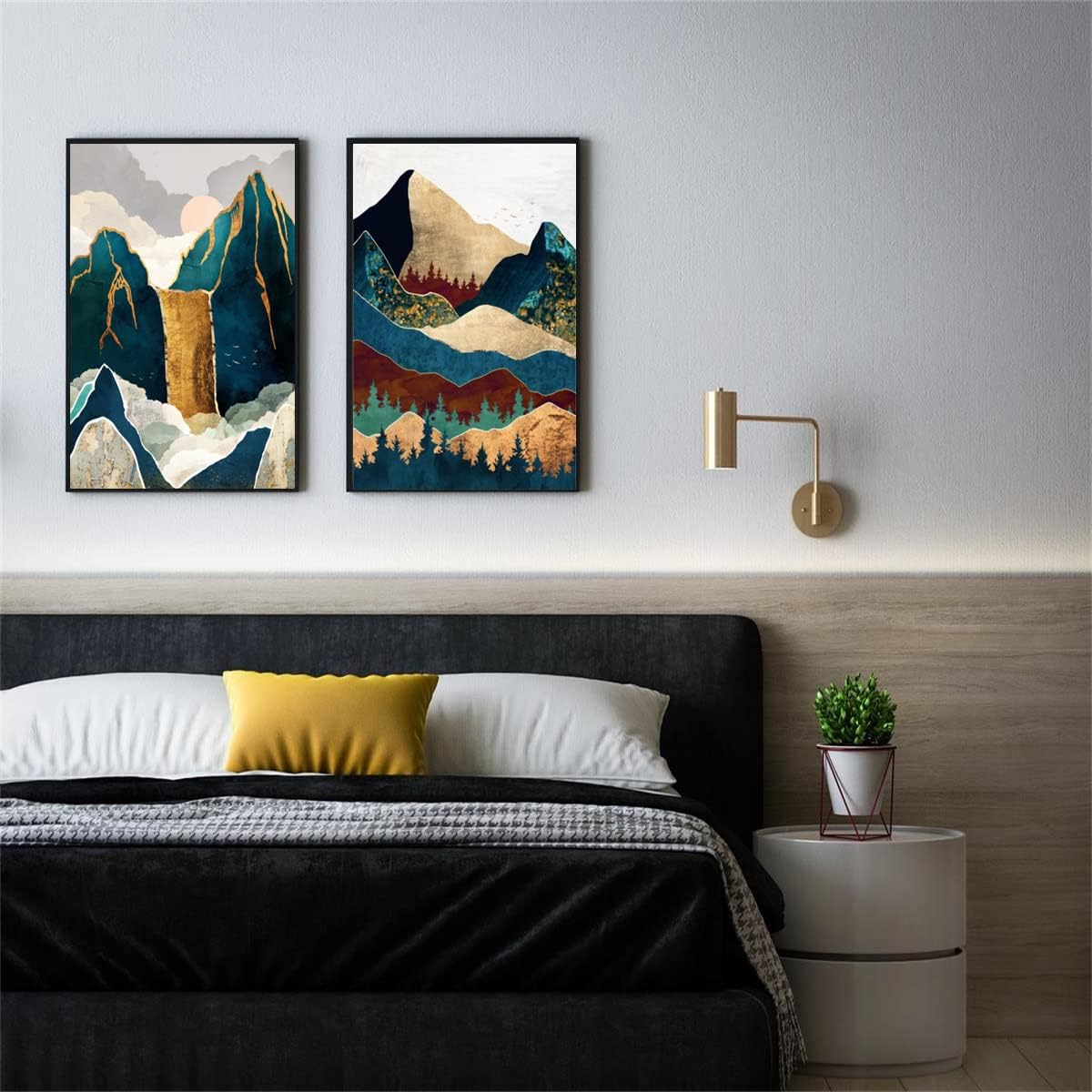 6 Pack Diamond Painting Kits - Full Round Drill Abstract Landscapes (12x16")
