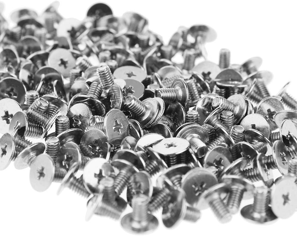 200 Sets/Pairs 9.5mm Silver Cone Spikes Screwback Studs DIY Craft Cool Rivets Punk