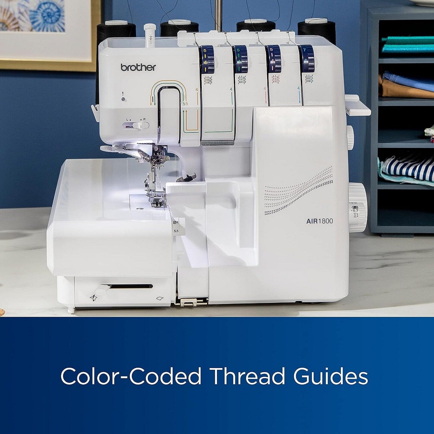 Brother Air1800 Air Serger with Jet-Air Threading with Accessories