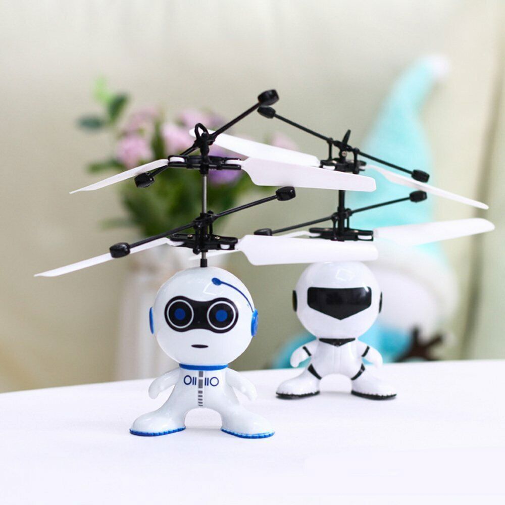 Kitcheniva 2 Pcs Mini Drone LED Ball Flying Robot Toys Rechargeable