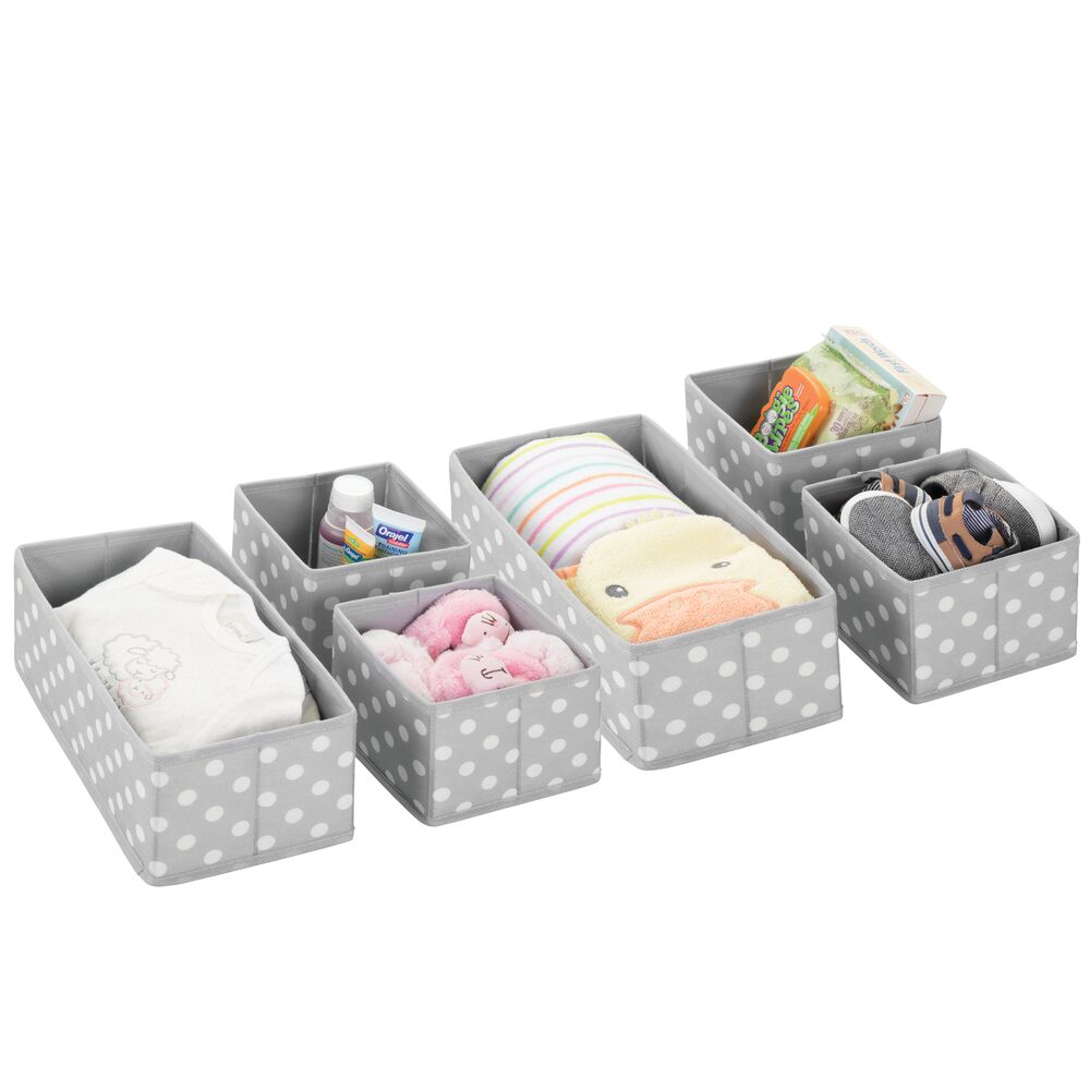 mDesign Soft Fabric Dresser Drawer/Closet Divided Storage