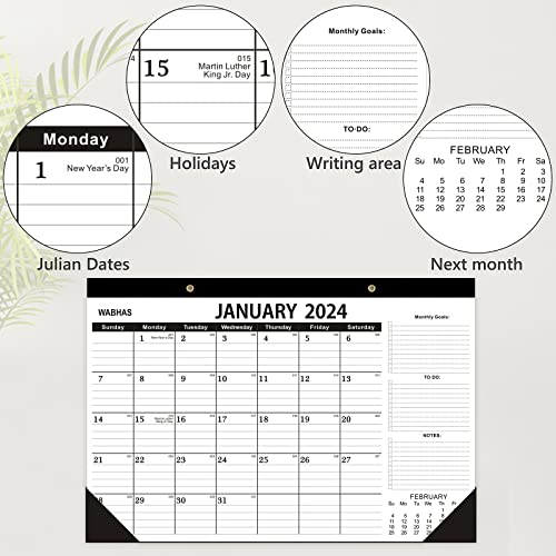 Desk Calendar 2023-2024 18-Months April 2023 to September 2024,2023 Desk Calendar 17&#x27;&#x27;X 12&#x27;&#x27;,Wall Calendar 2023 Monthly Perfect for Home, School or Office.