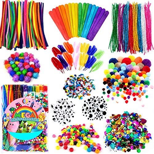 FUNZBO Arts and Crafts Supplies for Kids - Crafts for Kids ages 4-8, Kids  Crafts, Preschool Learning Activities, School Kindergarten Art Project,  Birthday Gift, Craft Kits for Girls Age 4-6, 6-8, 8-12