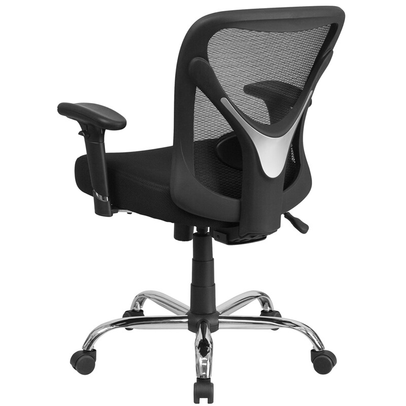 Big &#x26; Tall Office Chair | Adjustable Height Mesh Swivel Office Chair with Wheels