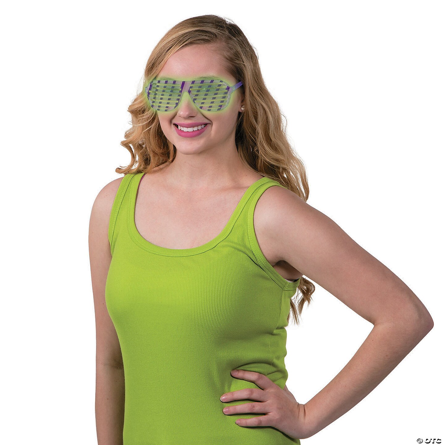 Adults Bright Color Glow-in-the-Dark Shutter Glasses - 12 Pc.