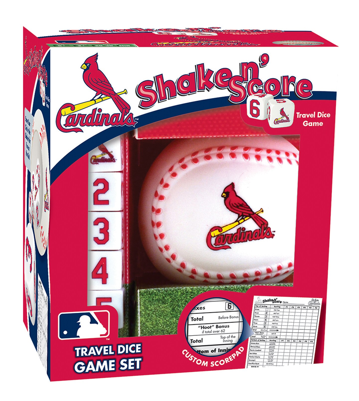 MasterPieces Game Day - MLB St. Louis Cardinals - Shake N&#x27; Score Dice Game
