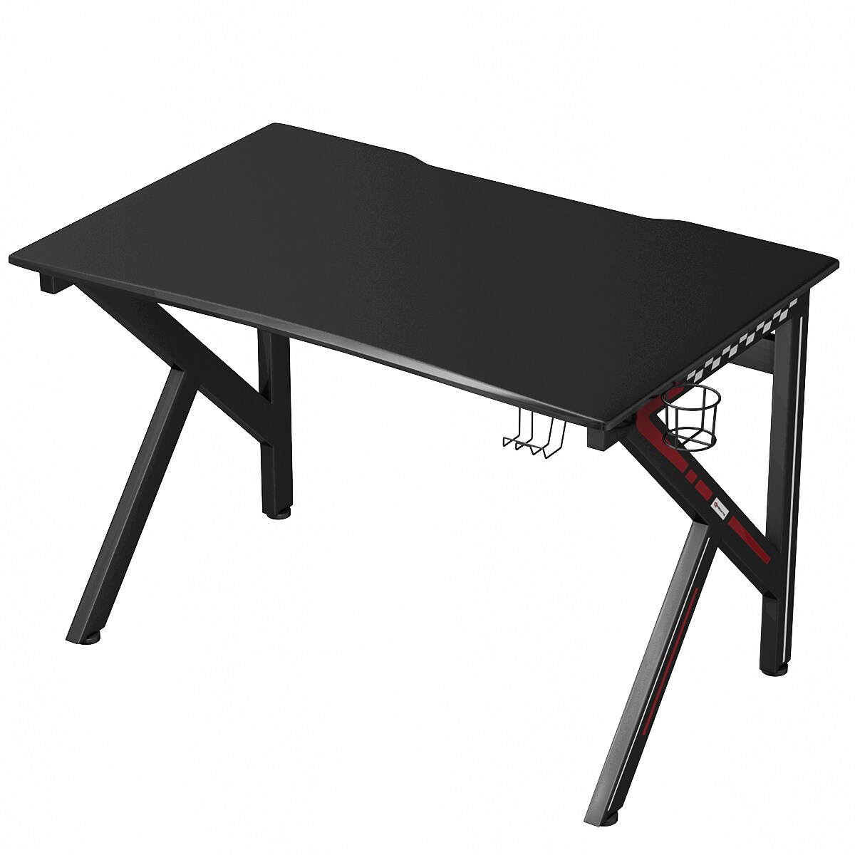 Costway Gaming Desk Gamers Computer Table E-Sports K-Shaped W/ Cup Holder Hook Home New