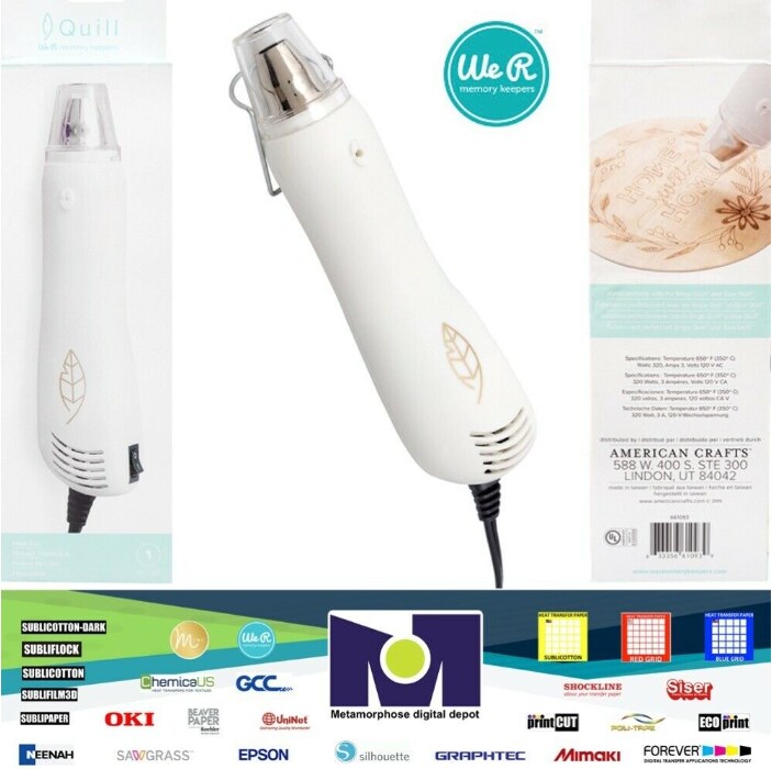 We R Memory Keepers Quill Mold Press Heat Gun - 661093 White by American Crafts