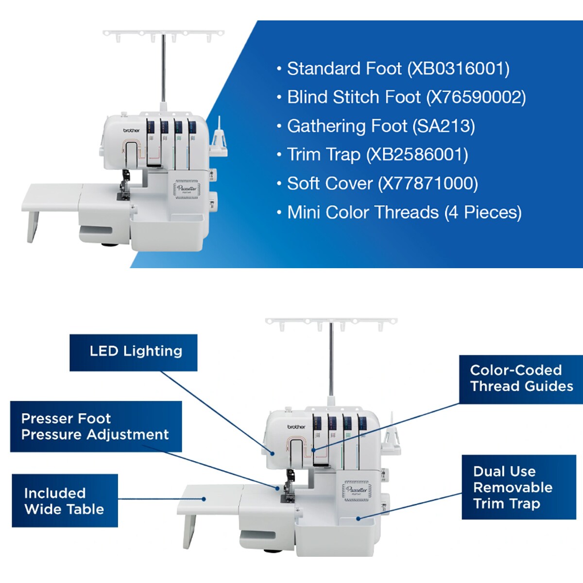 Brother PS3734T Pacesetter Serger Overlock Sewing Machine