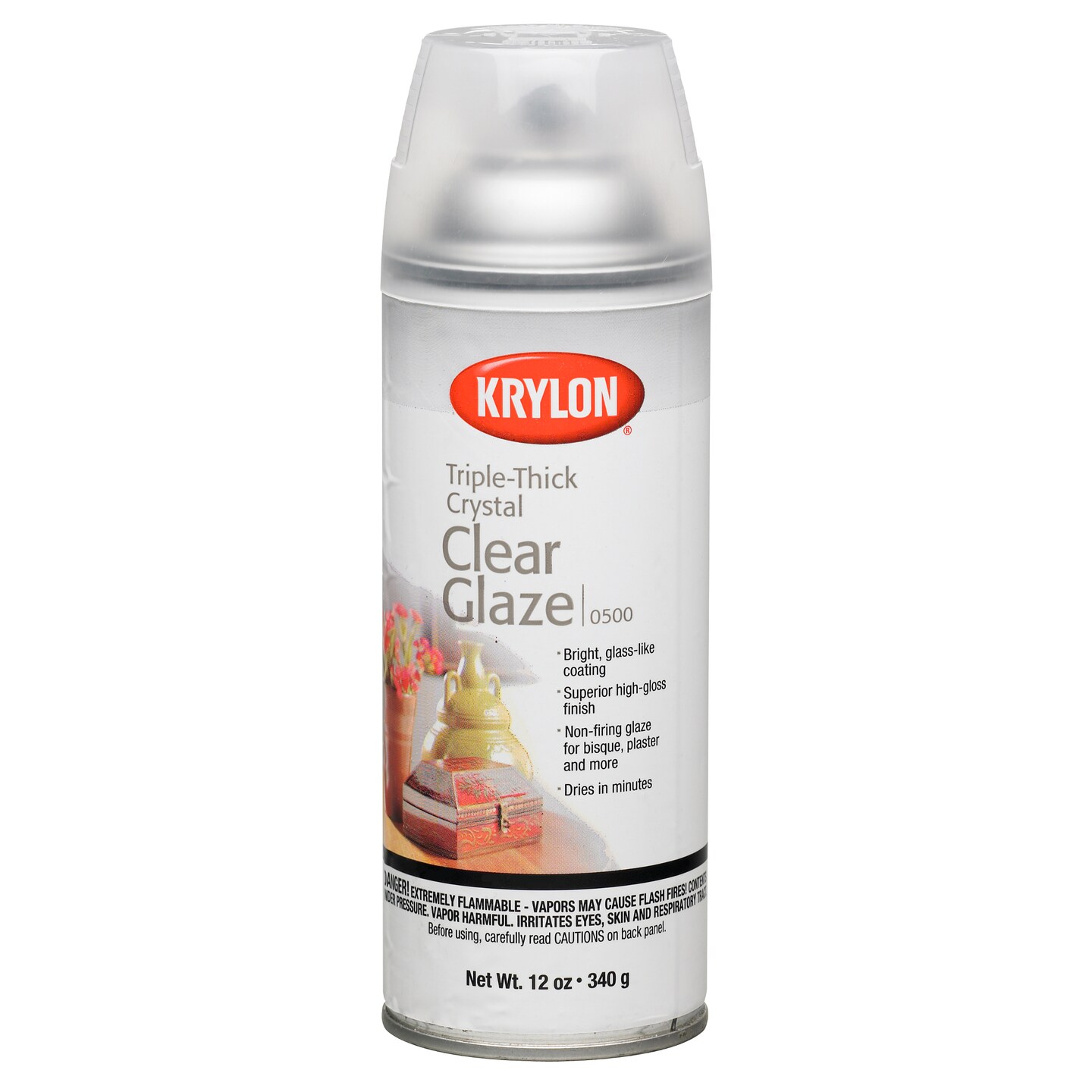 Krylon Crystal Clear Glaze, 12 oz.