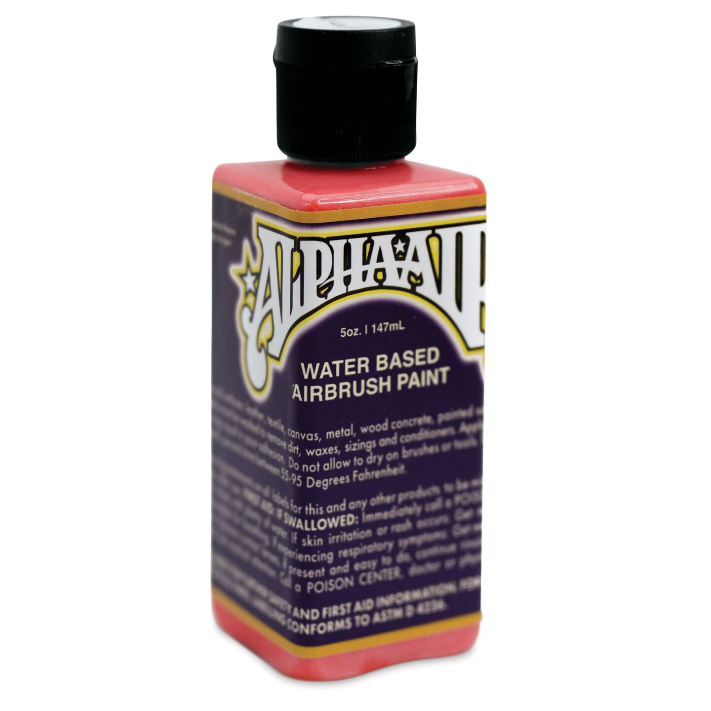 Alpha6 AlphaAir Airbrush Ready Paint - Coral, 5 oz, Bottle