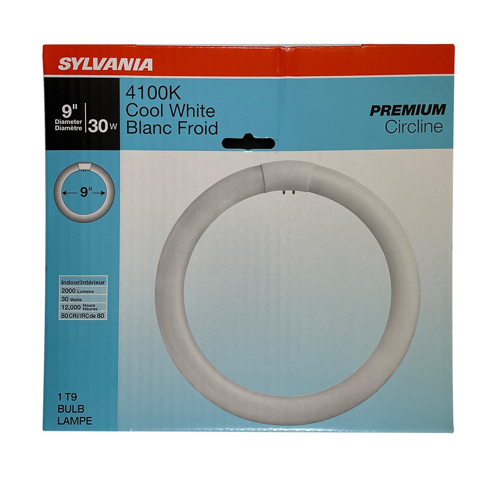 Sylvania FC9T9 30W 9in T9 4100K Cool White 2000Lm G10Q Circline Fluorescent Bulb