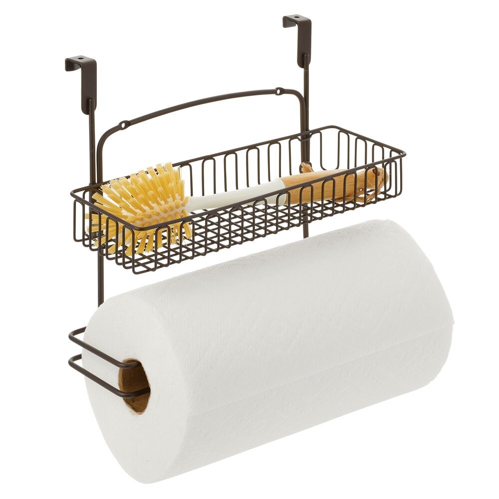 mDesign Over Paper Towel Holder with MultiPurpose Shelf Michaels