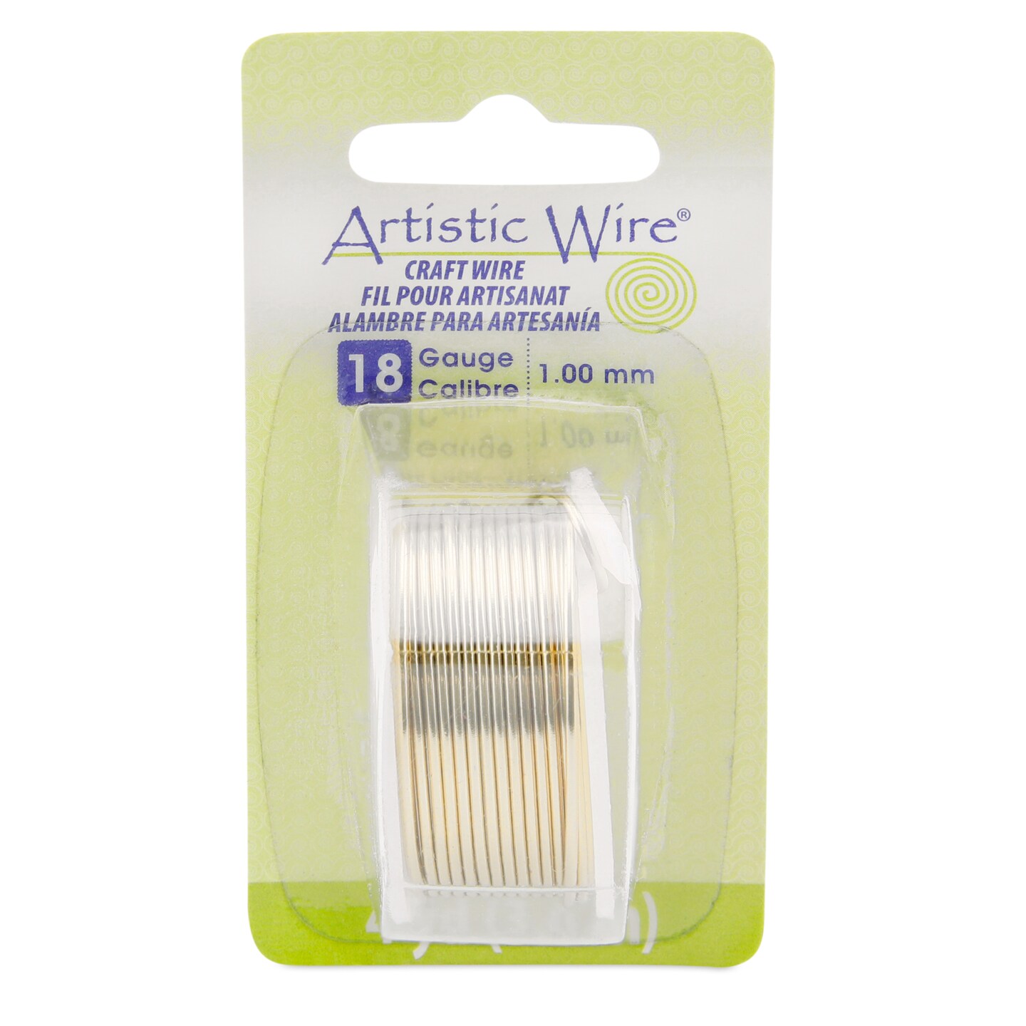 Beadalon Artistic Wire, Colored Copper Craft Wire, 18 Gauge (1mm), 4 yds. Tarnish-Resistant Brass