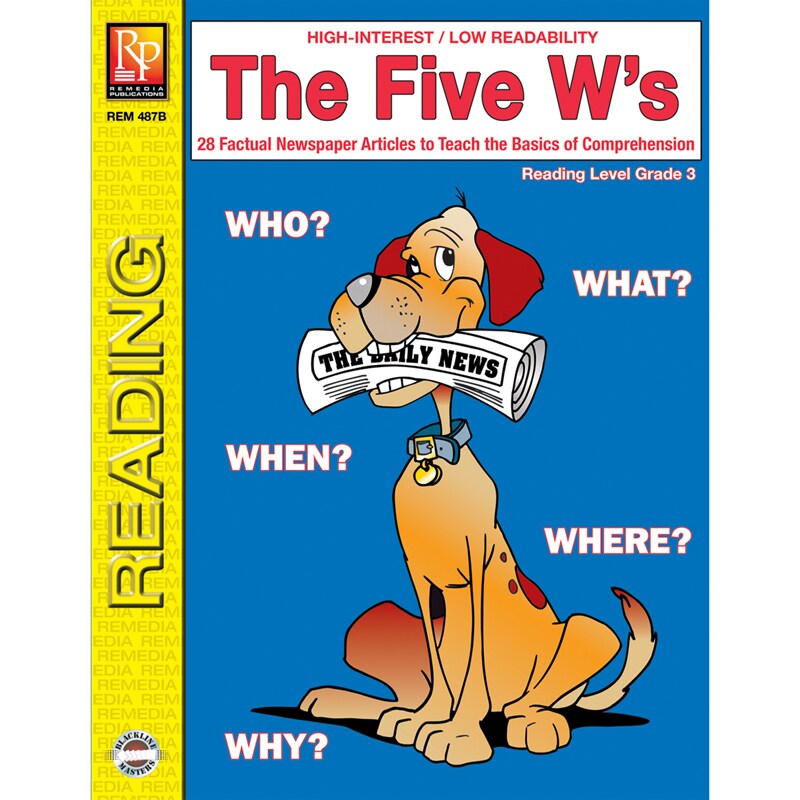 The Five W&#x2019;s Book, Reading Level 3