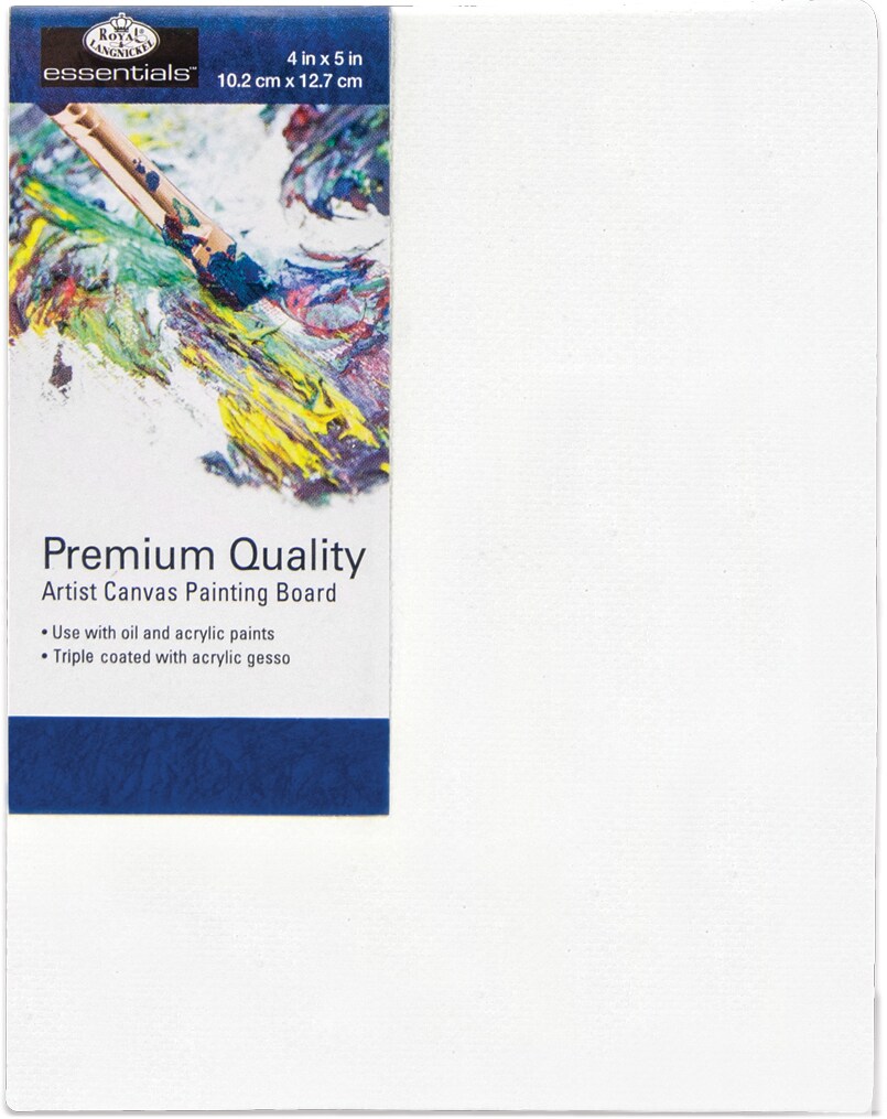 Royal Langnickel essentials(TM) Premium Canvas Board-4&#x22;x5&#x22;